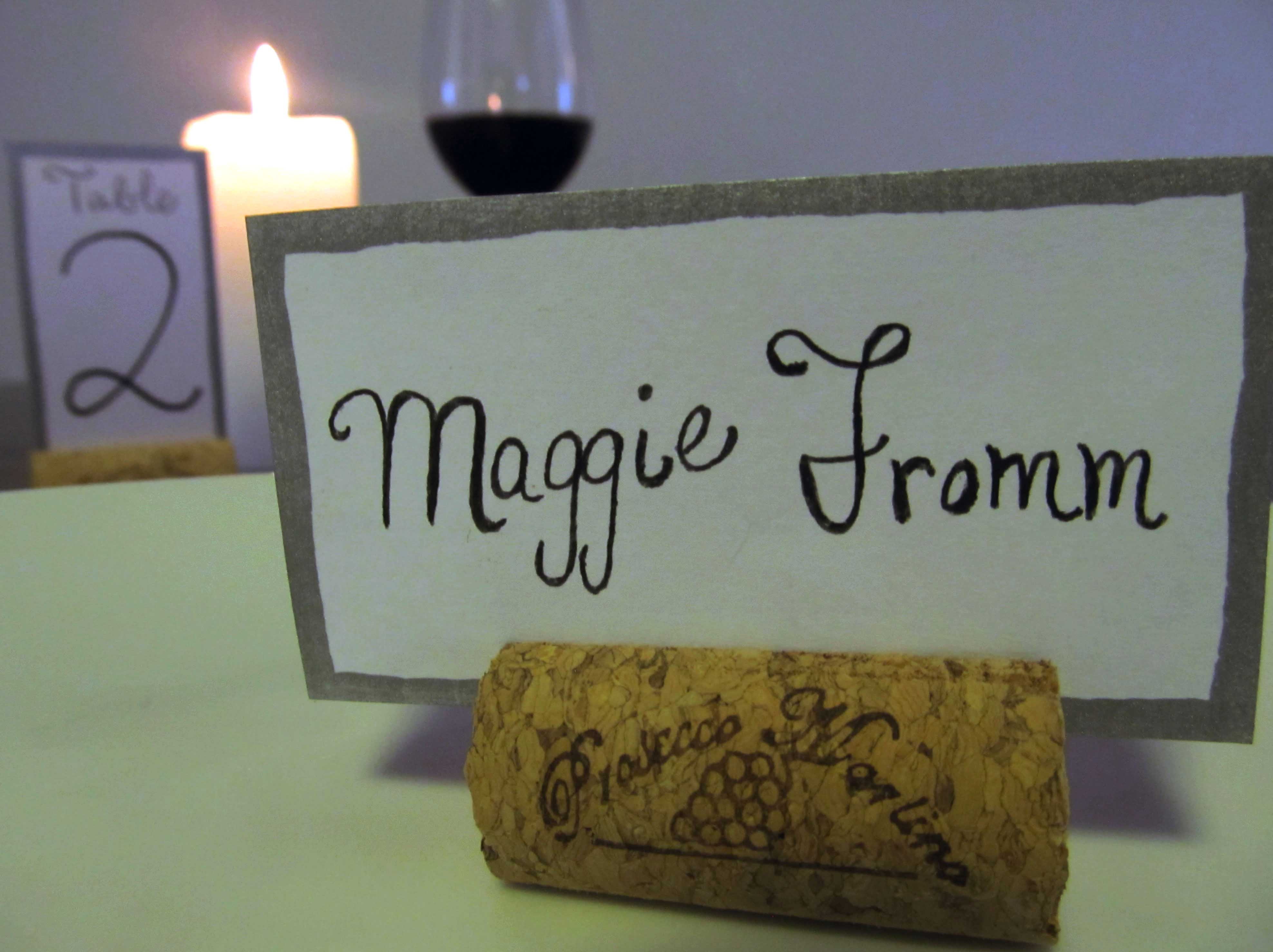 DIY Place Settings: Put a Cork in it