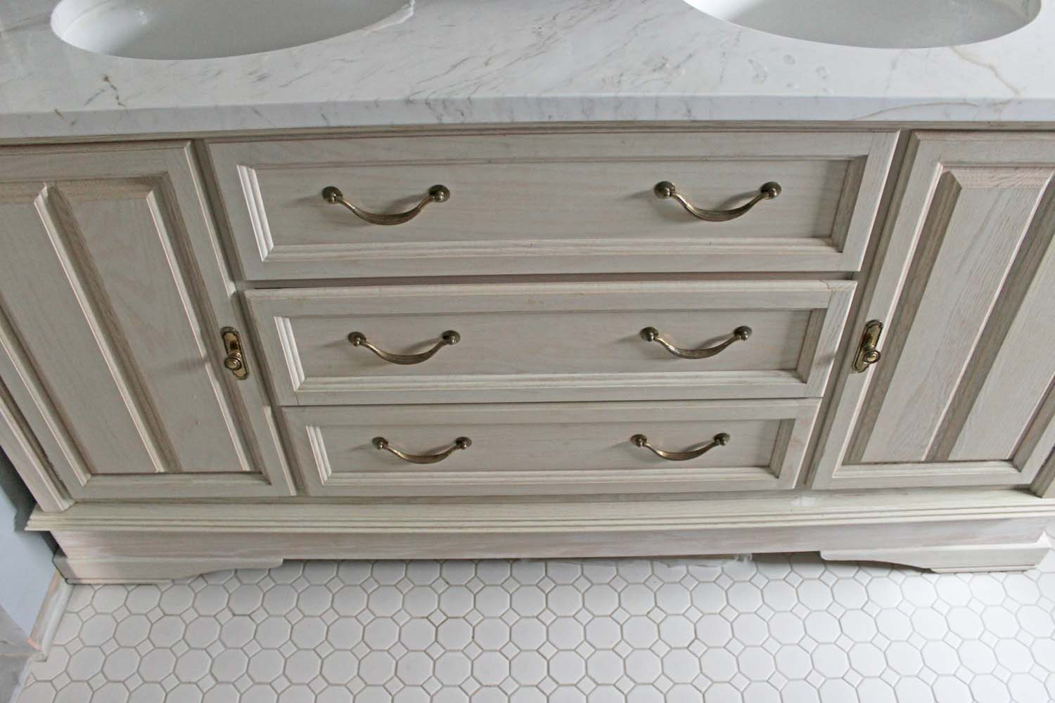 Our DIY Bathroom Vanity Made From a Buffet Cabinet