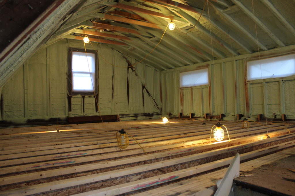 back rooms with new joists